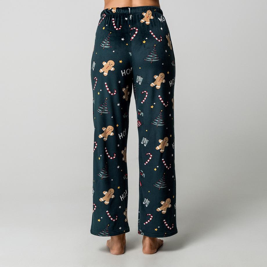 Manor Woman Ensemble de pyjama en velours motif Noël  