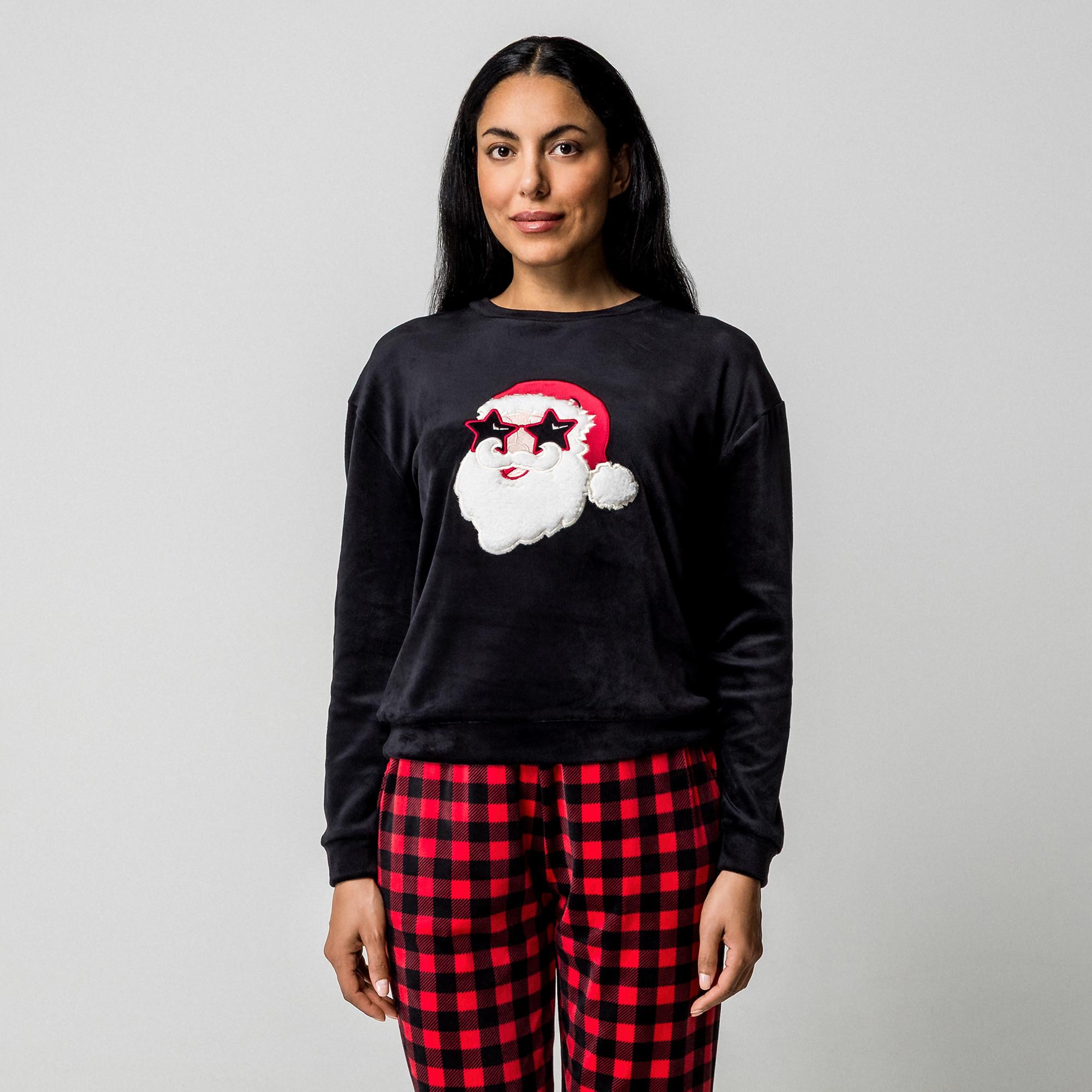 Manor Woman Pyjama Set Weihnachtsmotiv Kariert  