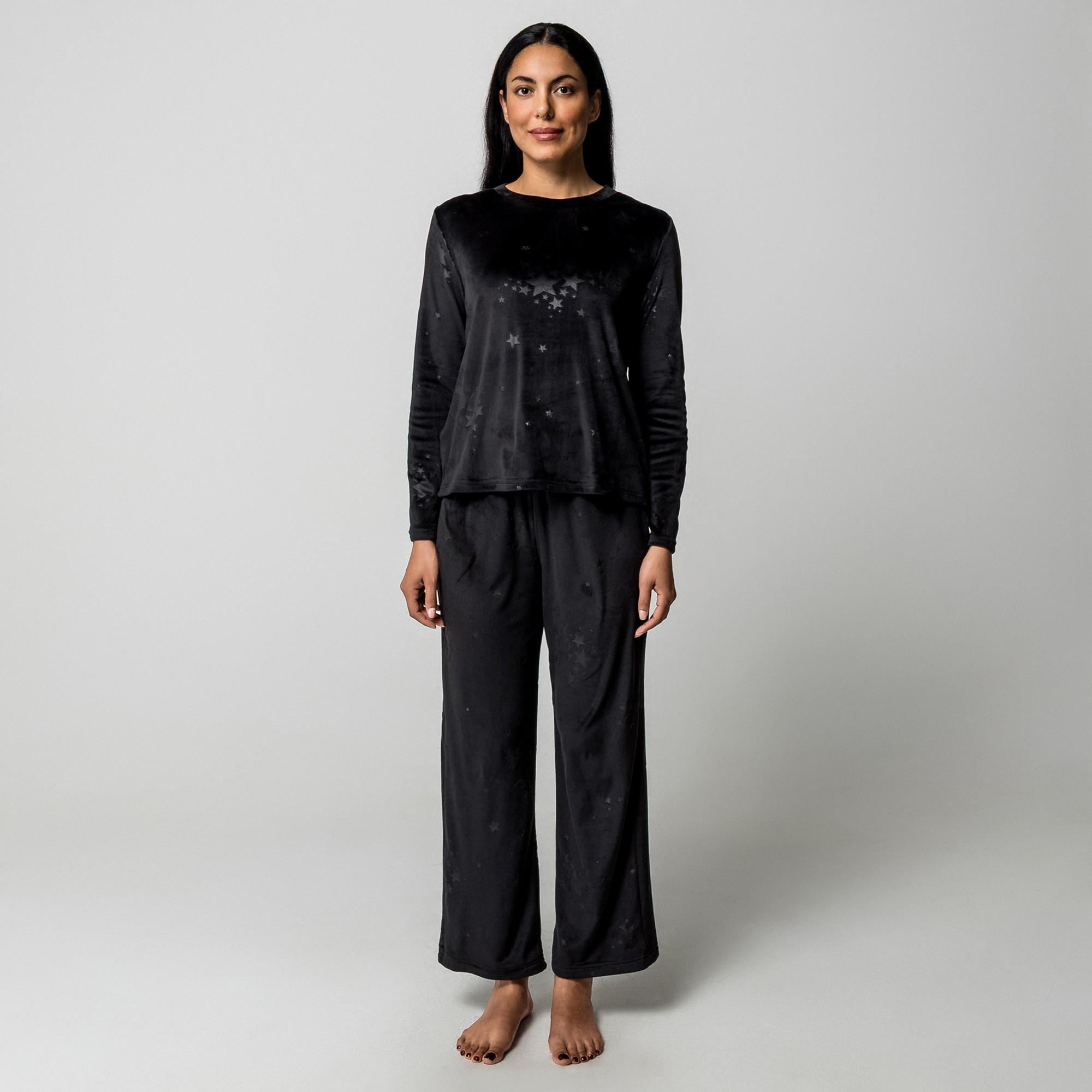 Manor Woman Samt Geprägtes Sternenmotiv Pyjama-Set  