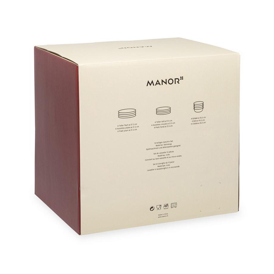 Manor Dinnerset, 12-teilig Macaron 