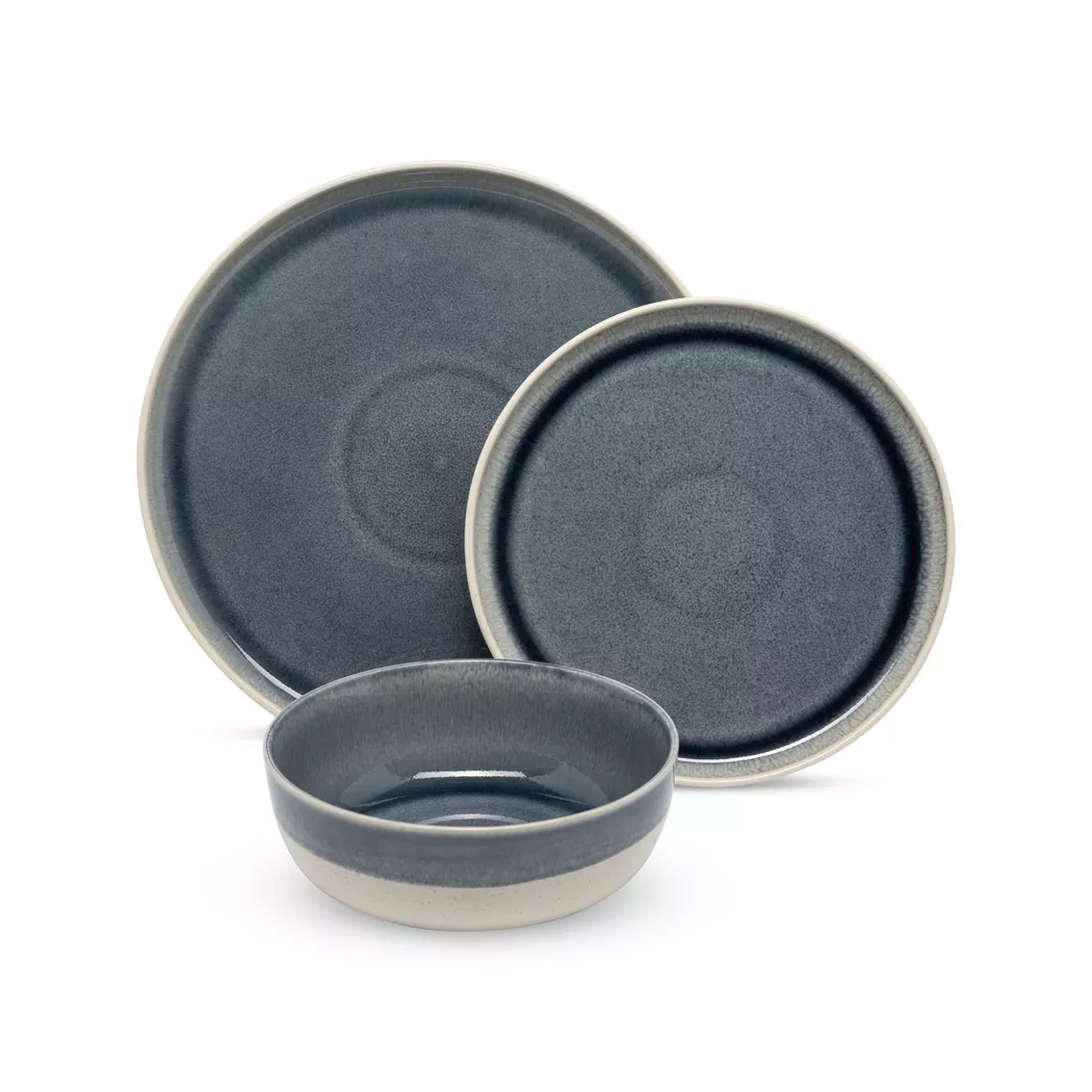Manor - Dinnerset, 12-teilig, Set, Blau 2