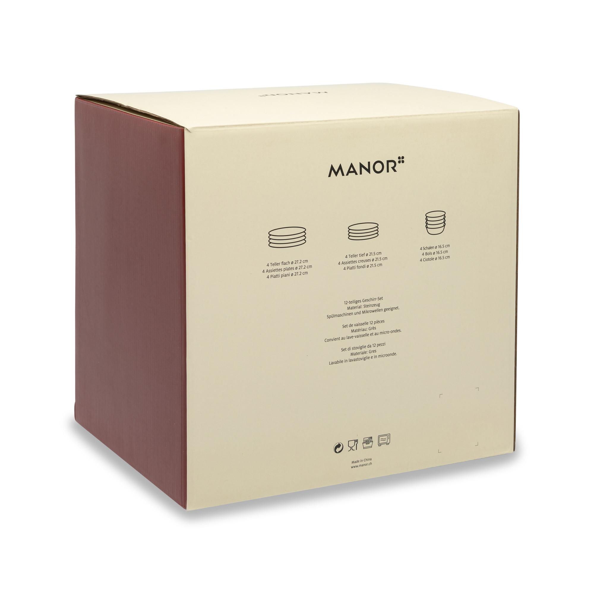 Manor Dinnerset, 12-teilig Macaron 