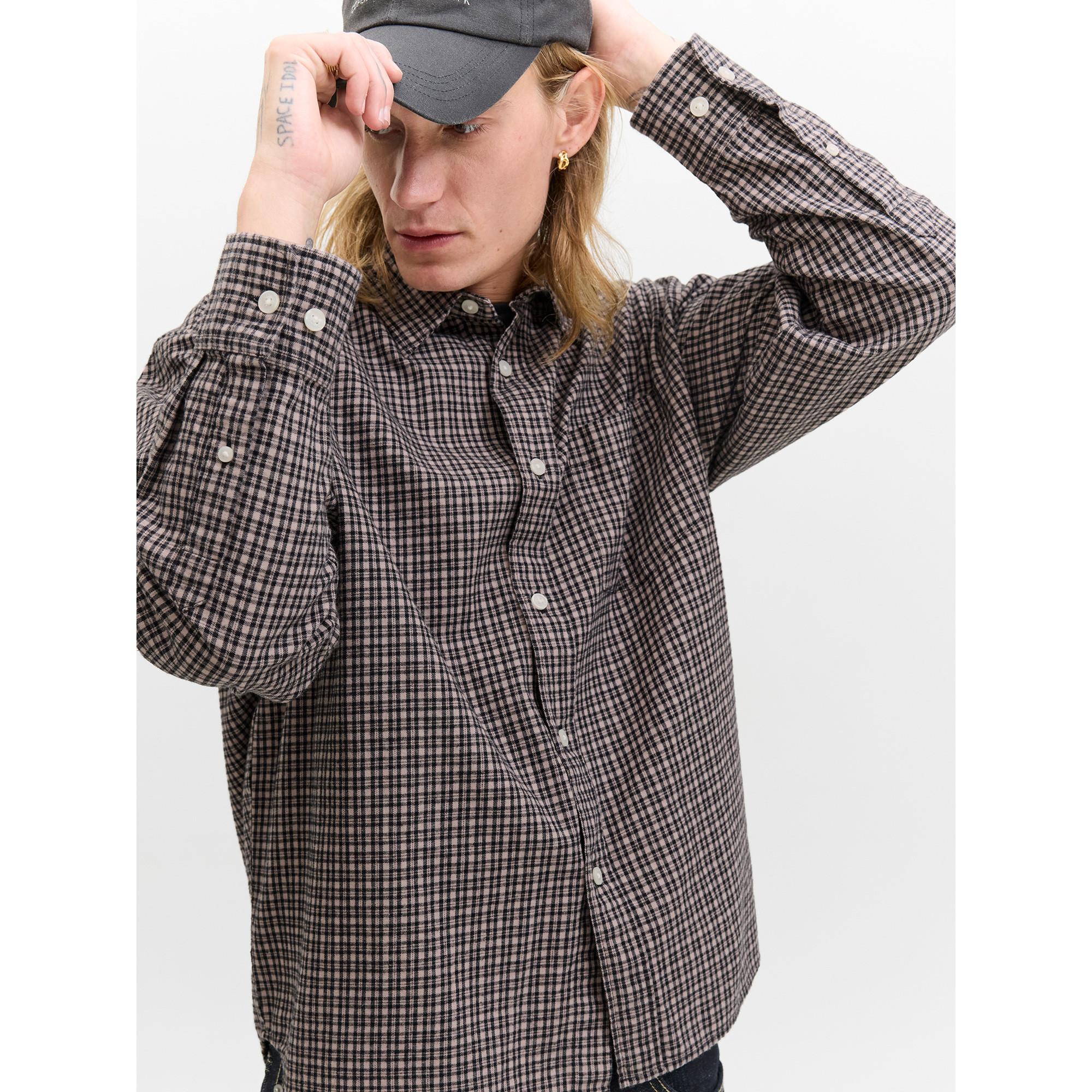 JACK & JONES Kariertes Langarmhemd  