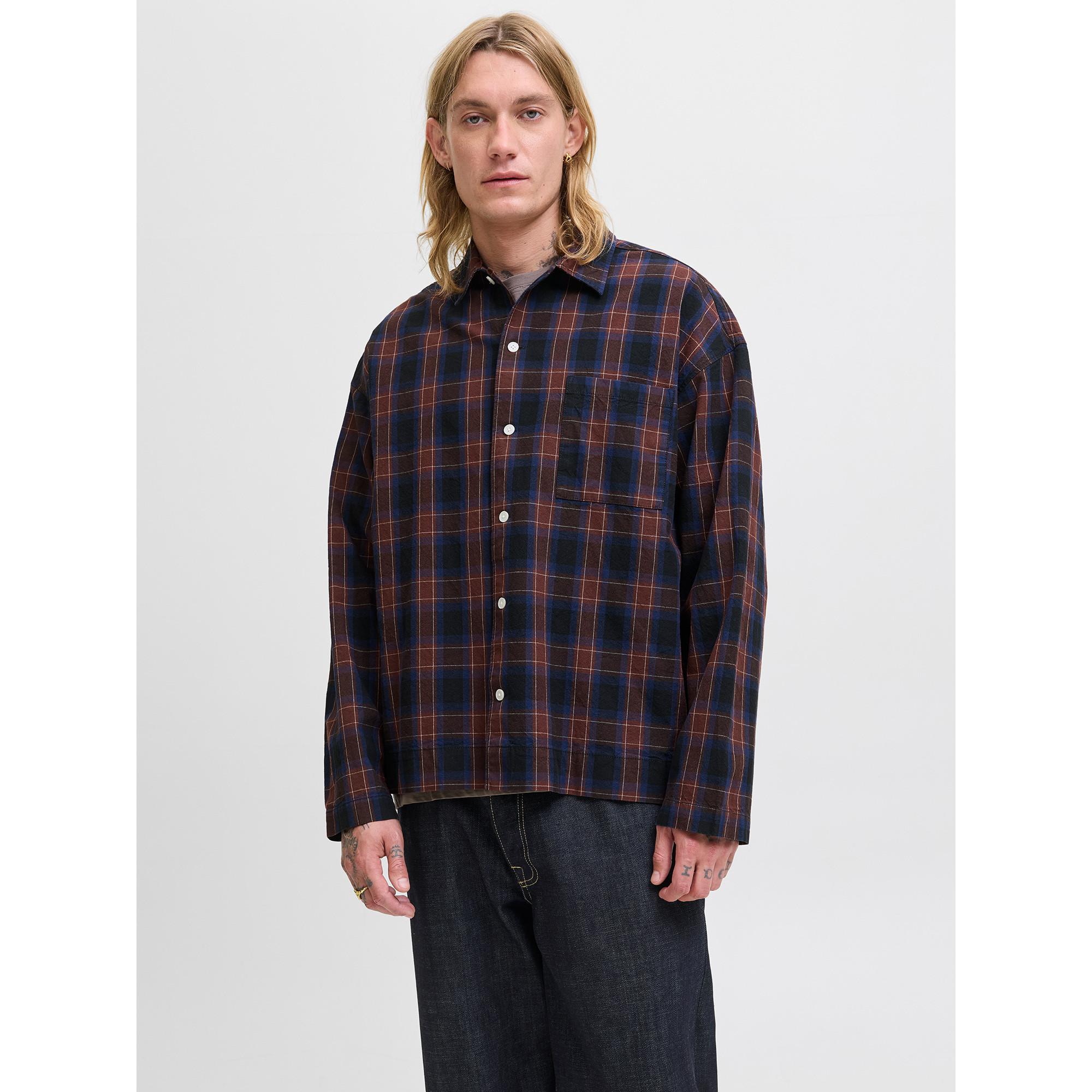 JACK & JONES Kariertes Langarmhemd  