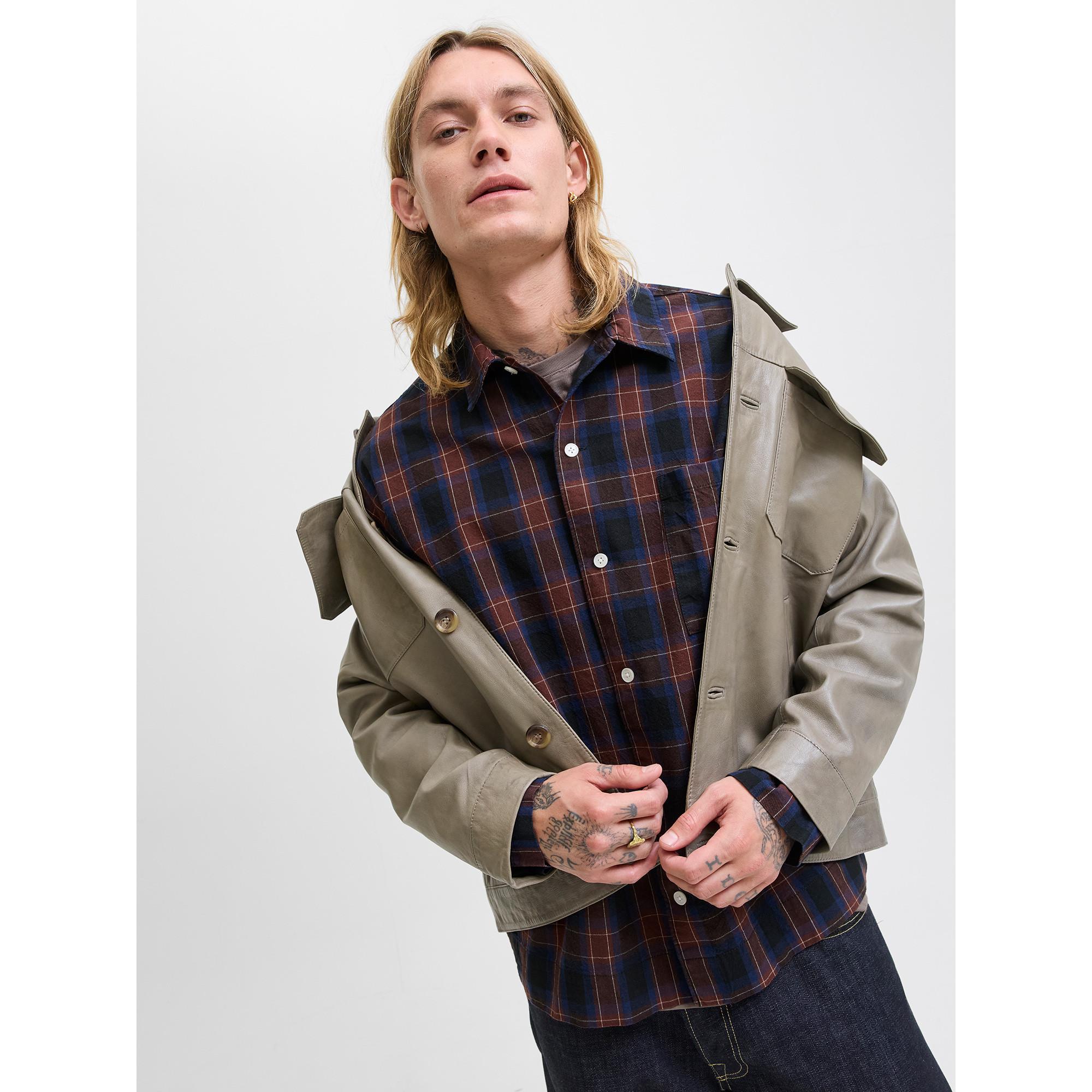 JACK & JONES Kariertes Langarmhemd  