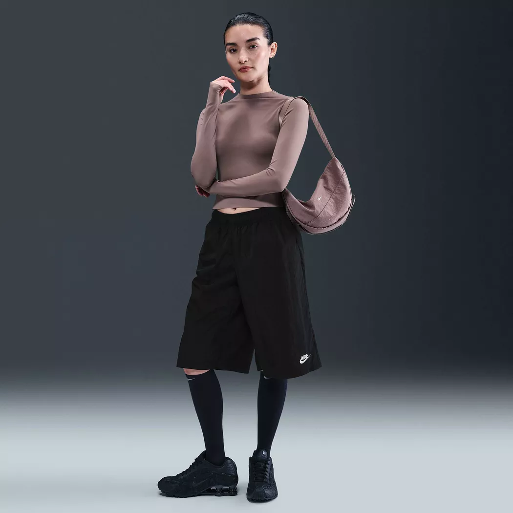 Laufshorts NIKE "W NK TEMPO DF MR 3" SHORT", Damen, Gr. XL, N-Gr, schwarz, schwarz, schwarz, reflective silv, Obermaterial: 100% Polyester, Hosen, schnell trocknendes Material, mit Mesh-Einsätzen 5