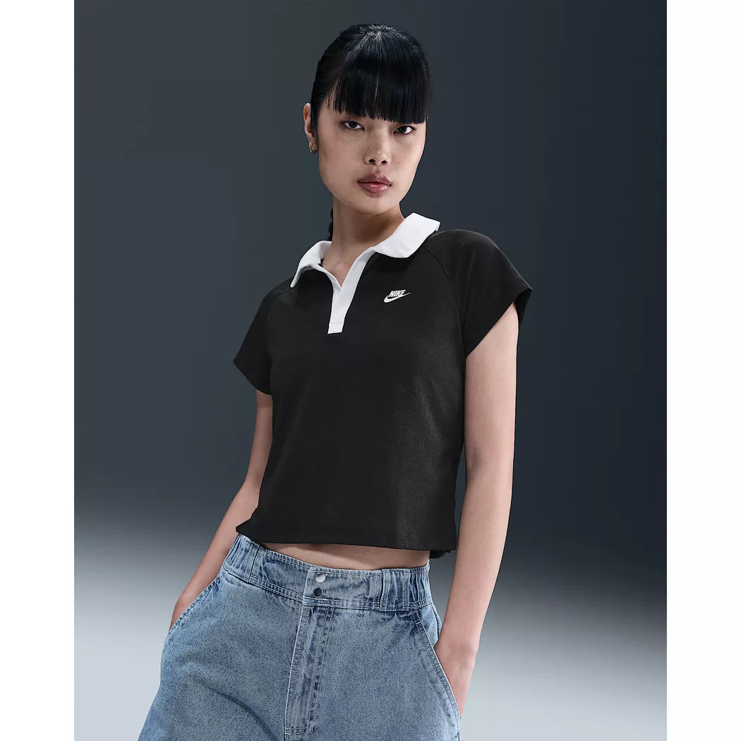 Nike - T-Shirt, für Damen, Schwarz/Weiss, Größe XL