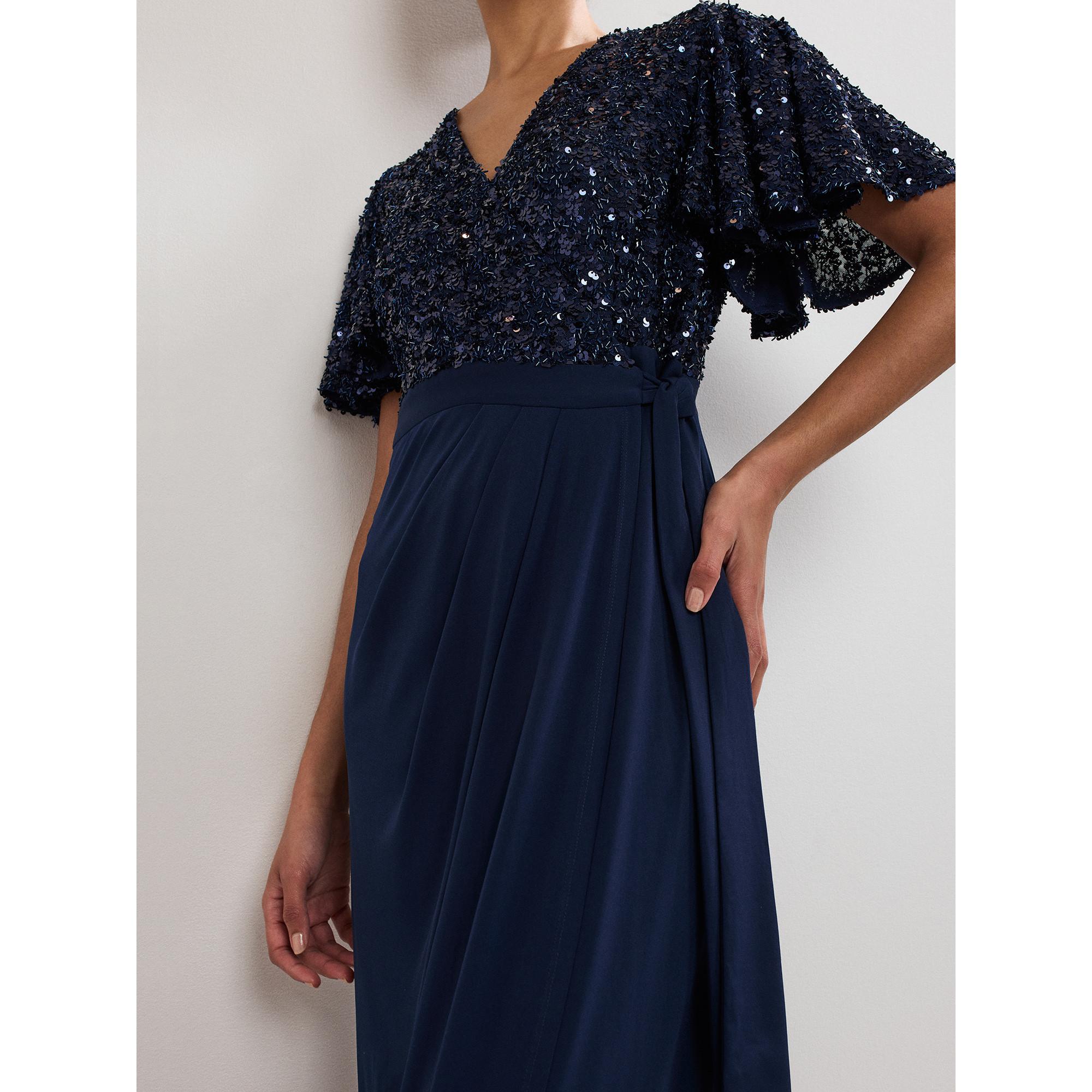 Phase Eight Pailletten Top Maxikleid  