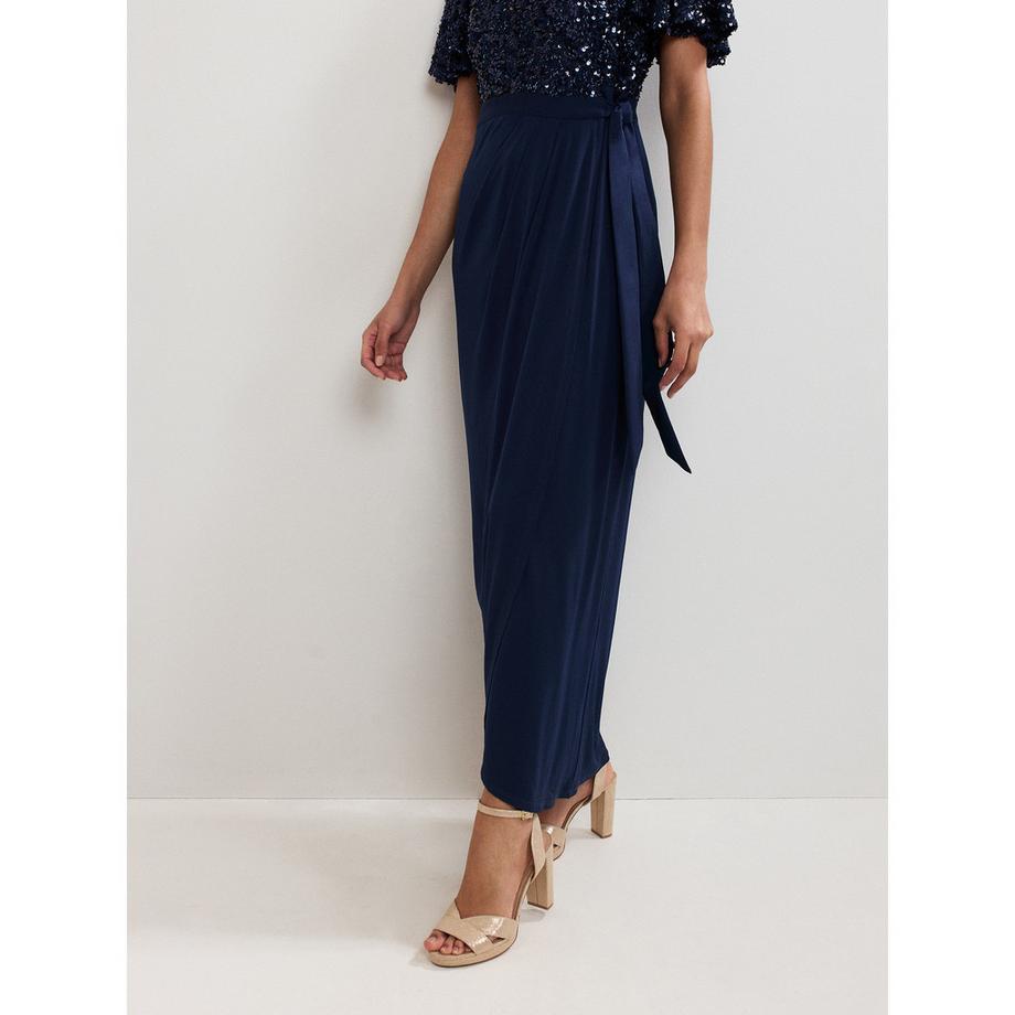 Phase Eight Abito Lungo Top Paillettes  