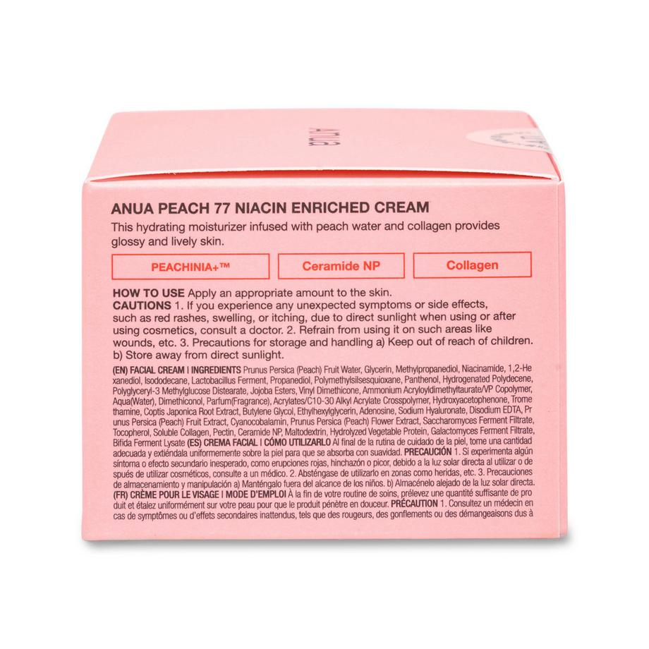 Anua  Peach 77% Niacin Enriched Cream  