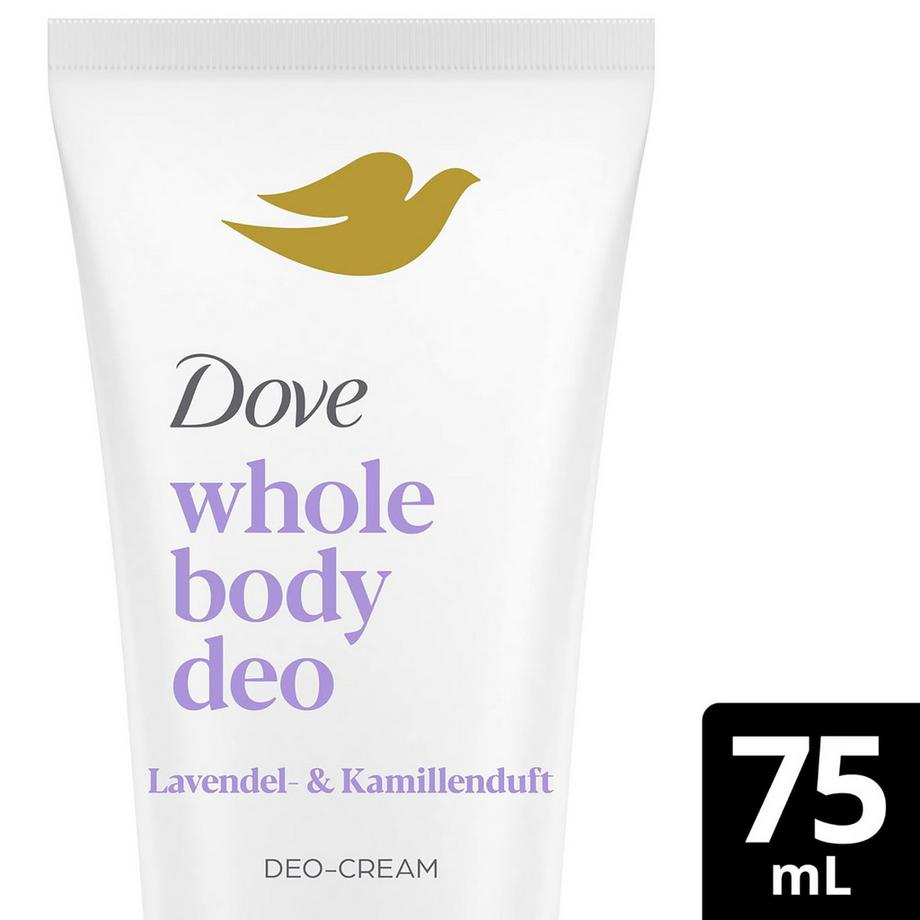 Dove  Crema deodorante per tutto il corpo al profumo di lavanda e camomilla senza sali di alluminio 