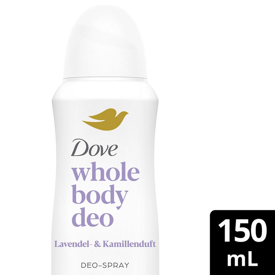 Dove  Whole Body Deodorant Spray Lavendel- & Kamillenduft ohne Aluminiumsalze 