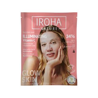 iroha  Tissue Face Mask - Vit C + H.A. - Biodegradable 