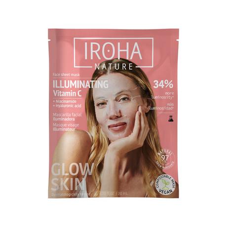 iroha  Tissue Face Mask - Vit C + H.A. - Biodegradable 
