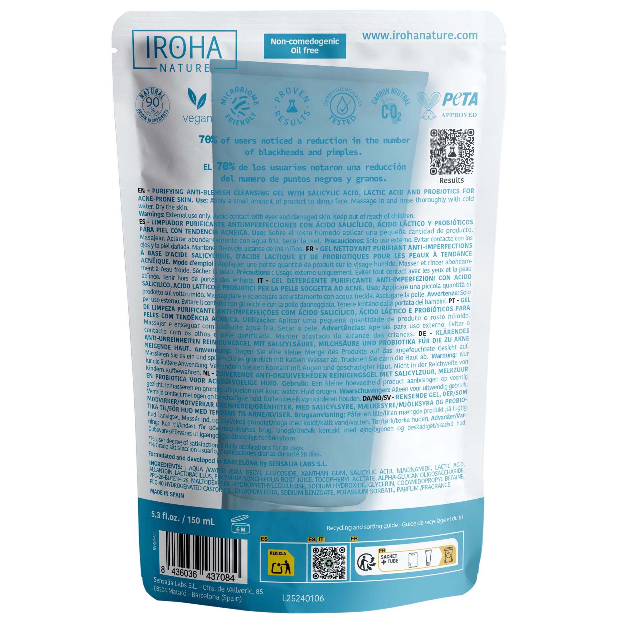 iroha  Acne Prone Cleanser Gel Salycilic Acid 