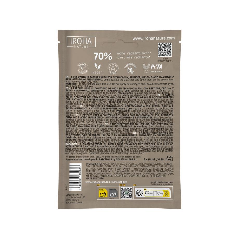 iroha  Eye Pad - Foil - Gold- Divine -  