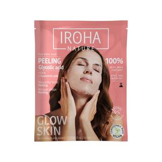 iroha  Tissue Face Mask Glycolic Acid - Glow Peeling - Biodegradable 