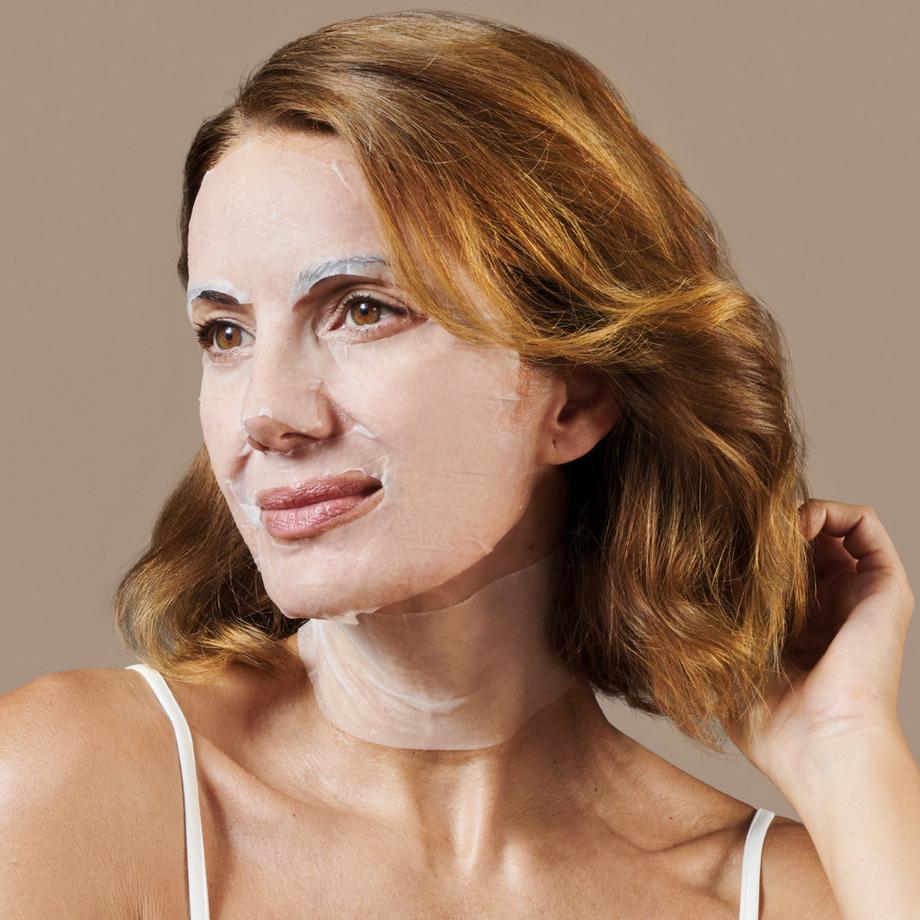 iroha  Tissue Face & Neck Mask - Triple Ha - Wrinkle Filler & Anti-Age -  Biodegradable 