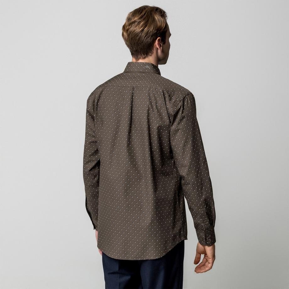 Manor Man Camicia Uomo Maniche Lunghe Fantasia  