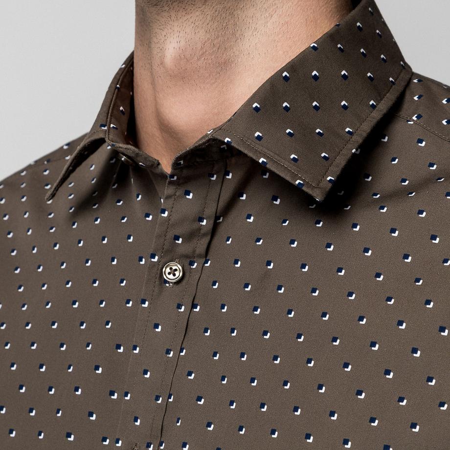 Manor Man Camicia Uomo Maniche Lunghe Fantasia  