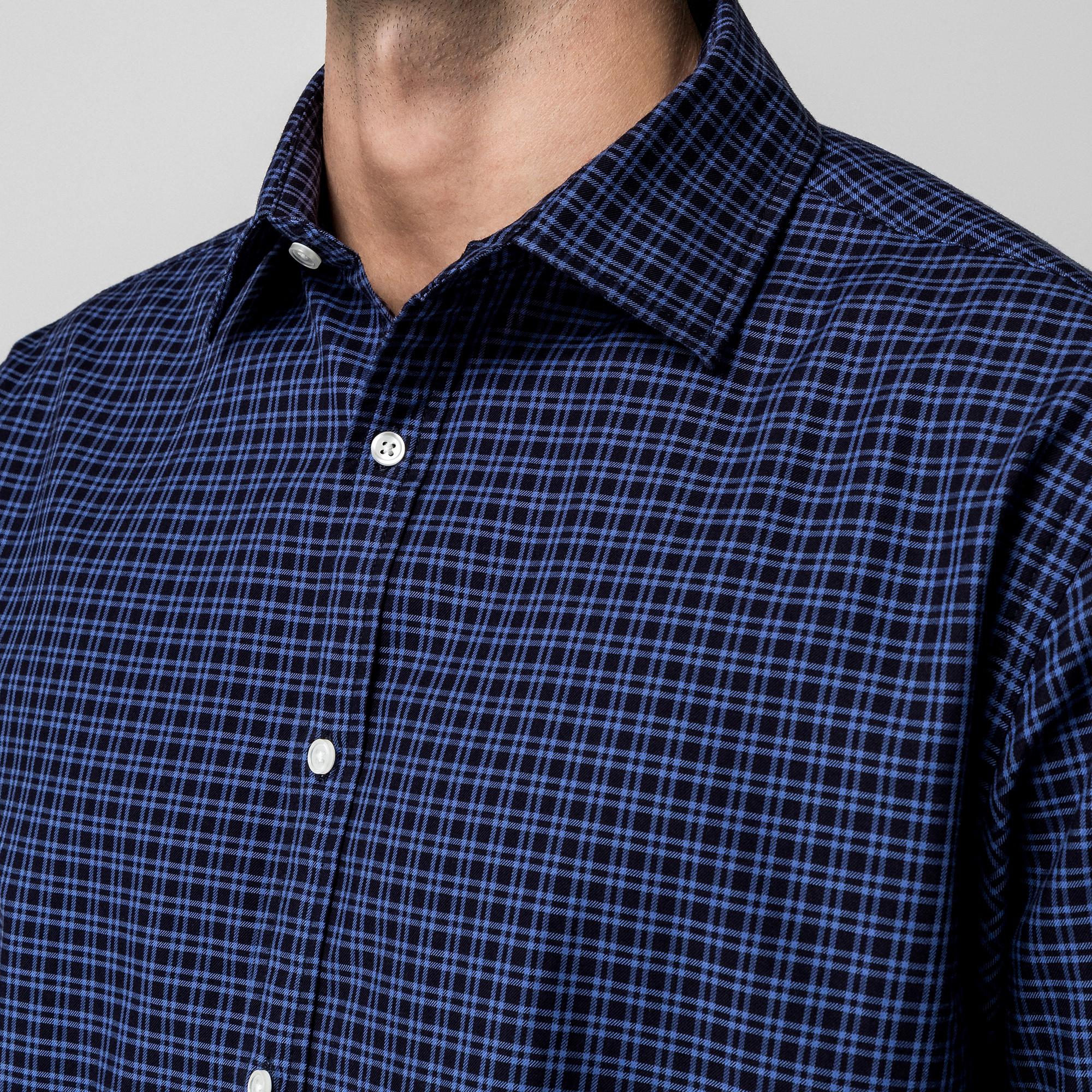 Manor Man Classic Fit Langarm Hemd kariert  