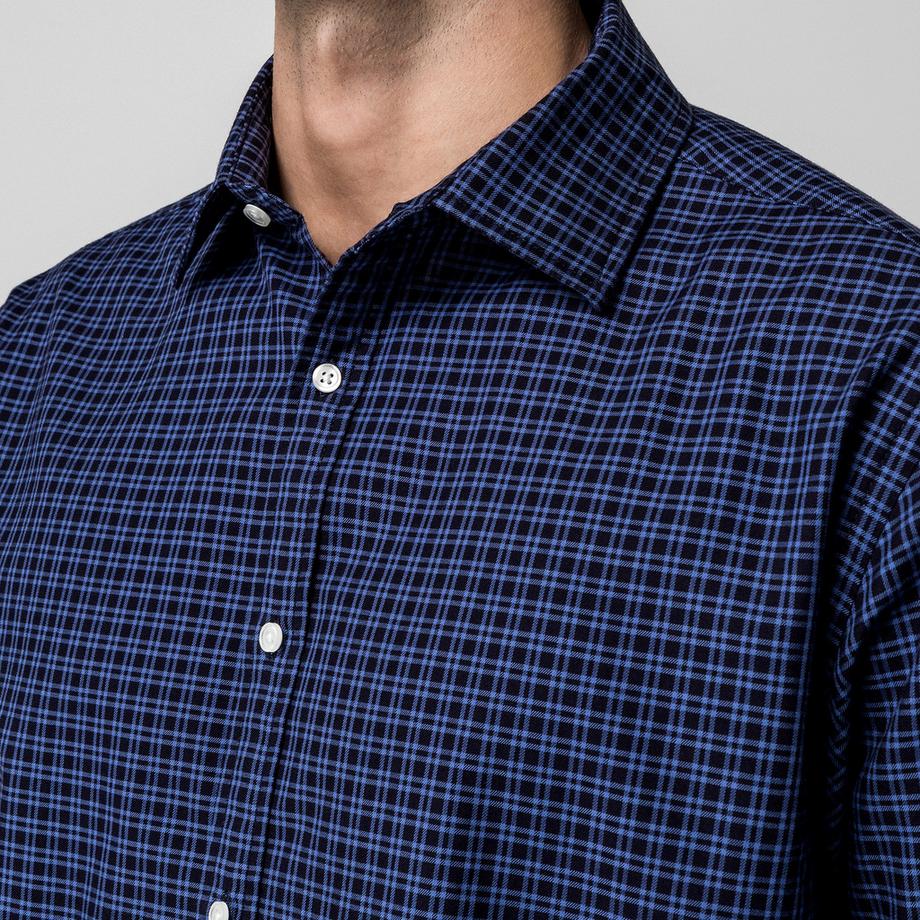 Manor Man Camicia Classic Fit a maniche lunghe a quadri  