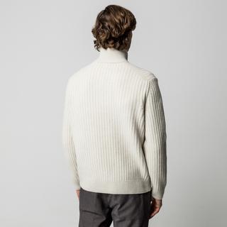 BOSS ORANGE Kwinter Maglione a coste con mezza zip  