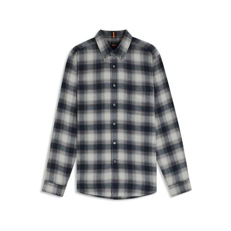 BOSS ORANGE Rickert M Camicia Quadri Colletto Button Down  