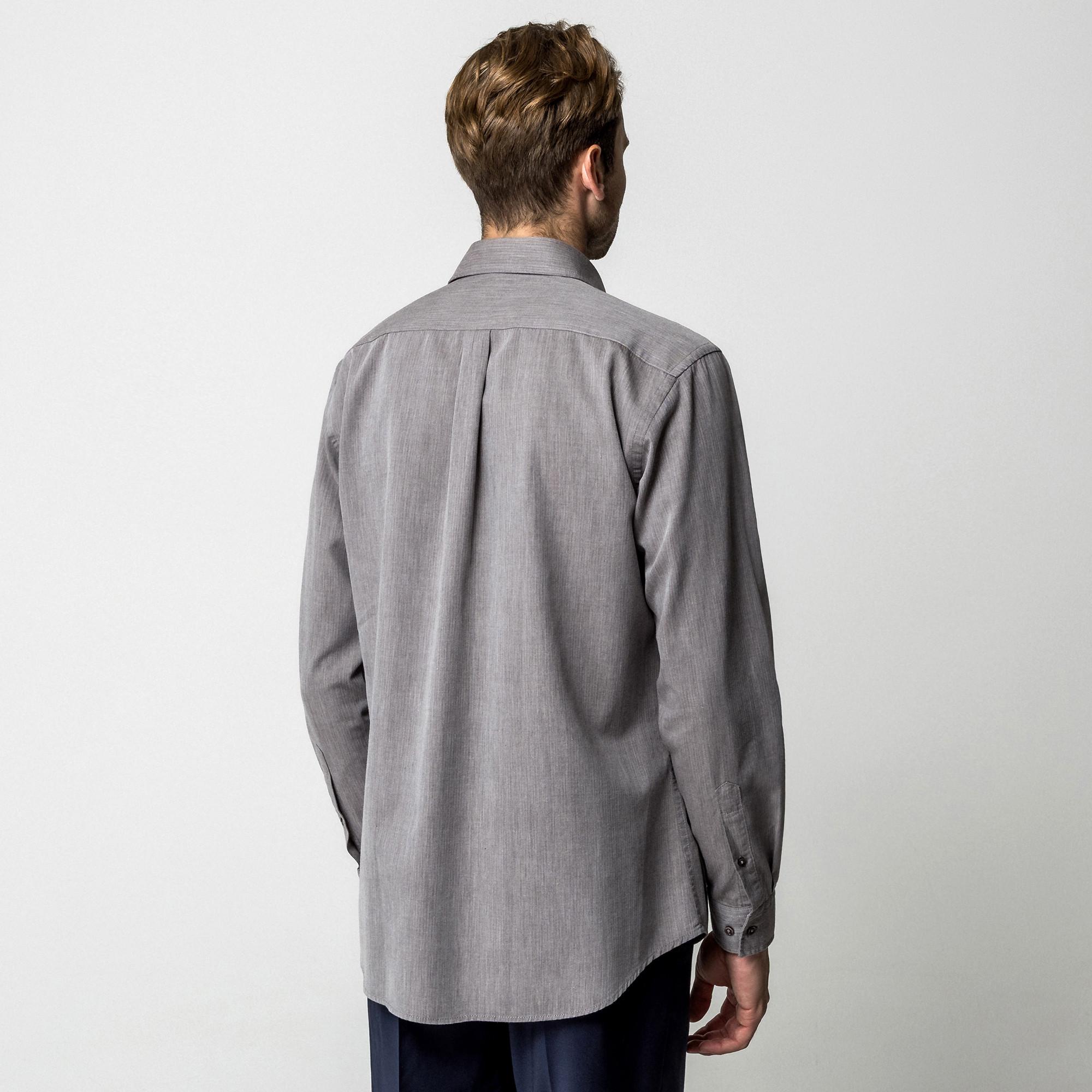 Manor Man Camicia Maniche Lunghe Meliata Vestibilità Classica  