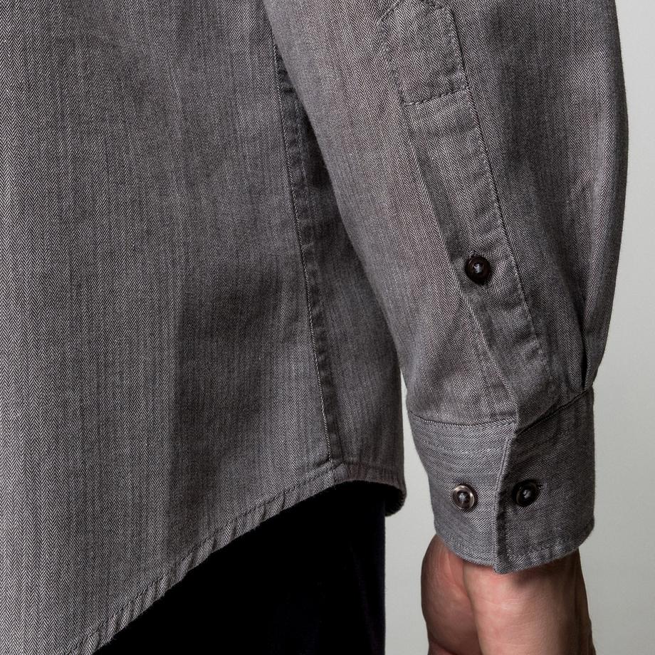 Manor Man Chemise Manches Longues Chinée Coupe Classique  