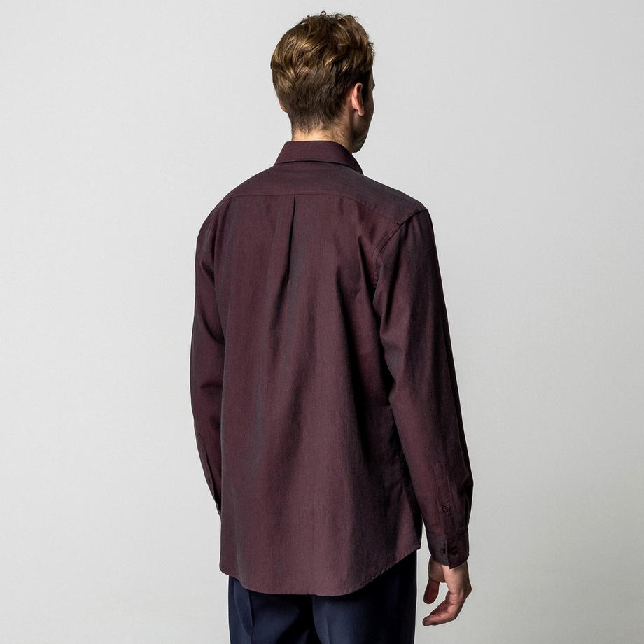 Manor Man Chemise Melange Classic Fit Manches Longues  