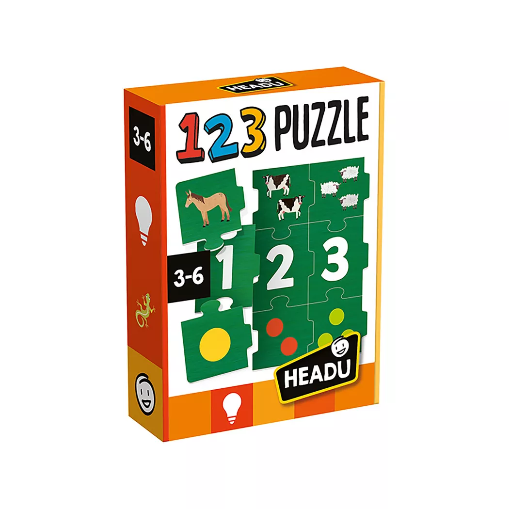 HEADU - Puzzle 123, Multicolor