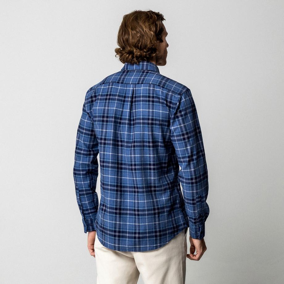 Manor Man Chemise Flanelle Carreaux Homme  