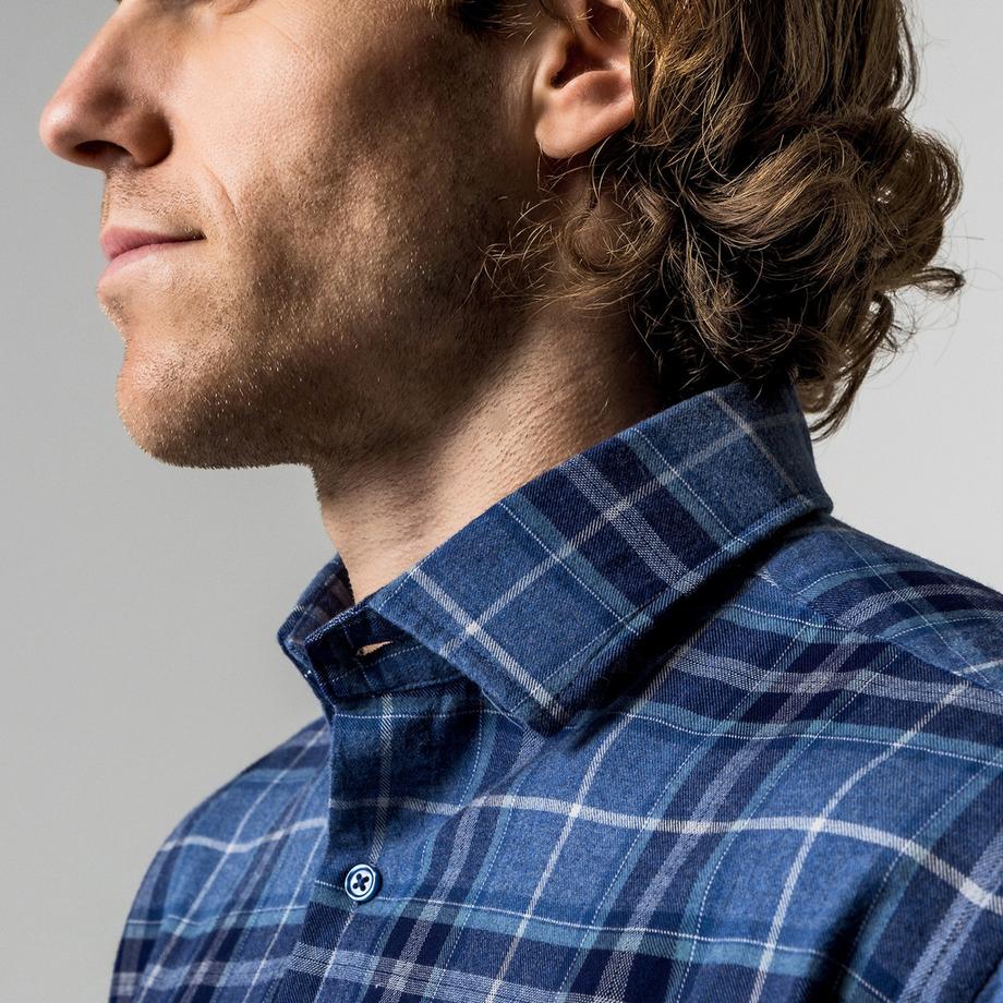 Manor Man Chemise Flanelle Carreaux Homme  