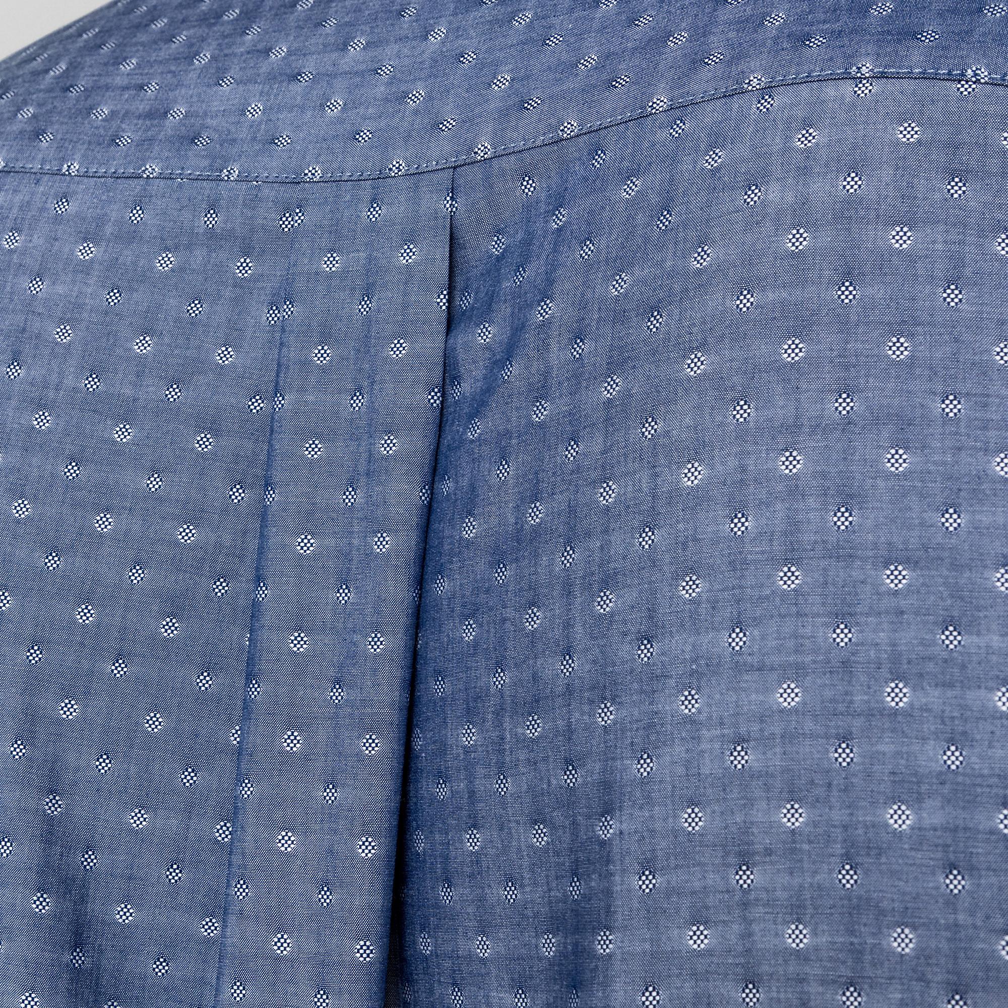 Manor Man Fein Gemustertes Classic Fit Langarmhemd  