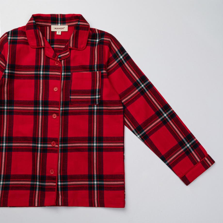 Manor Kids Family Pyjama Check Pyjama-Set 