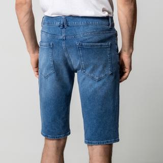 Manor Man Jeansshorts Slim Fit Used Look  