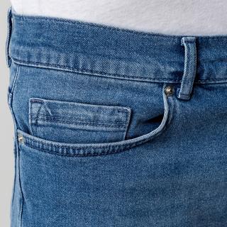 Manor Man Jeansshorts Slim Fit Used Look  