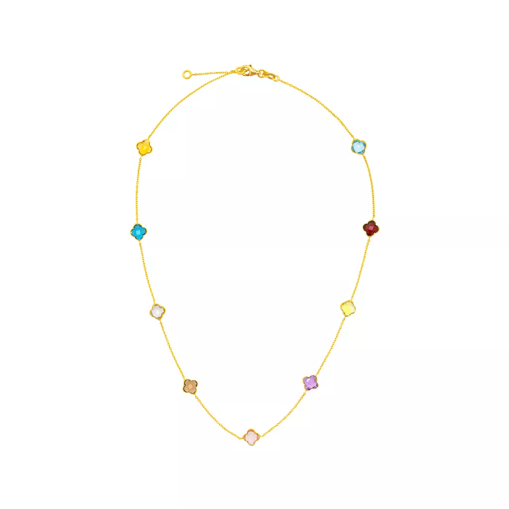 Collection N° 9 - Halskette, 45cm, Gelbgold