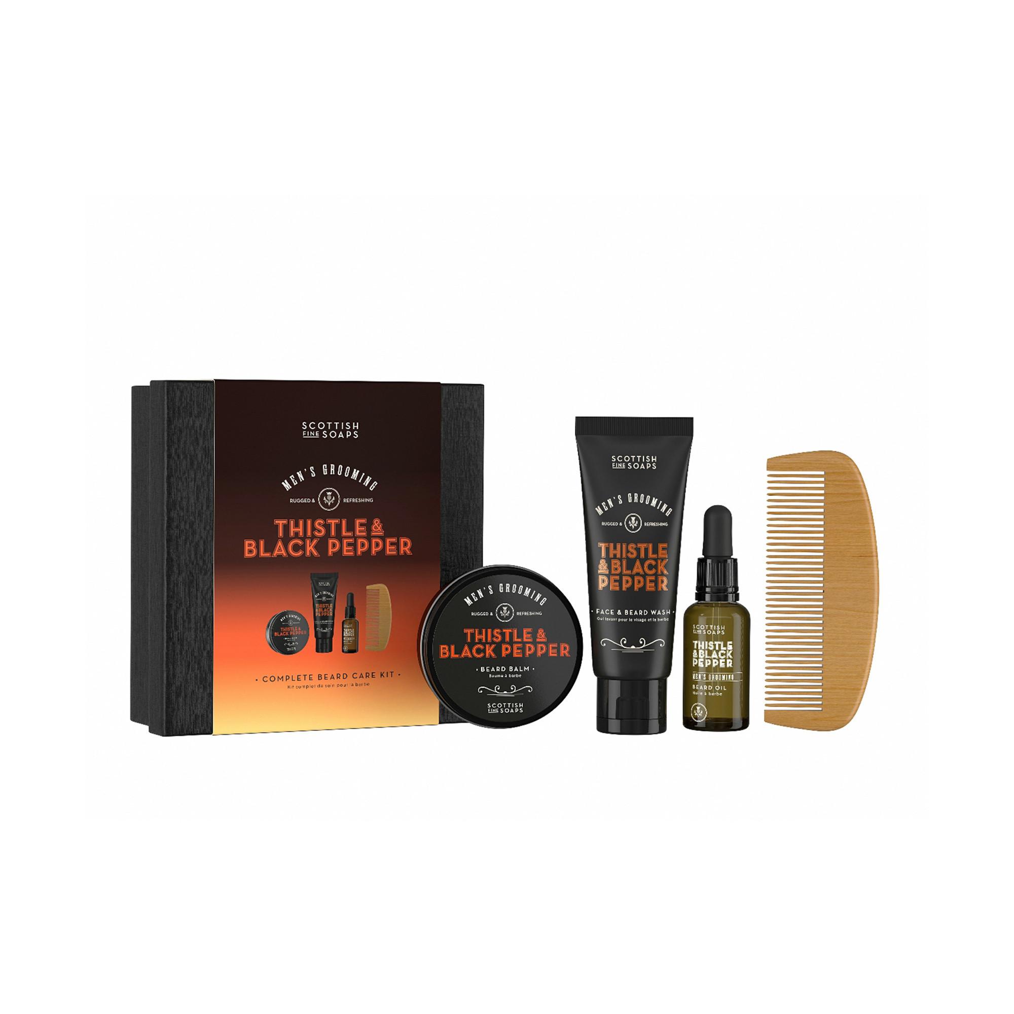 SCOTTISH FINE SOAPS  Gesichts-& Bartpflege-Geschenkset Thistle & Black Pepper 