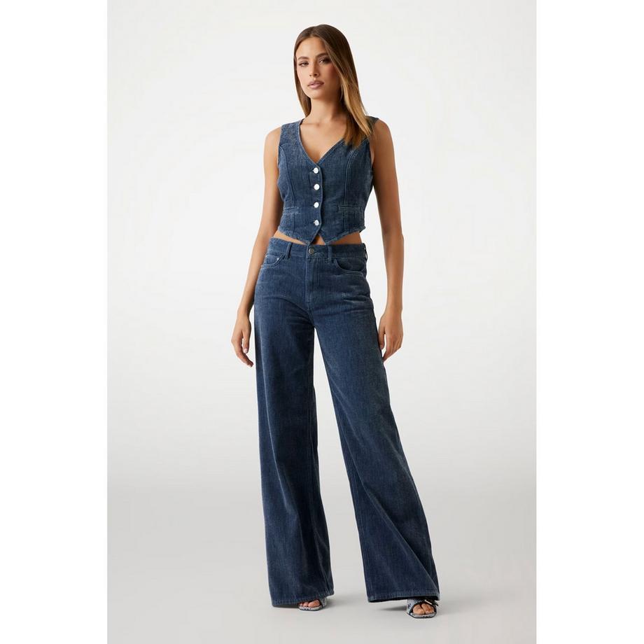 GUESS Pantaloni ampi in velluto a coste  