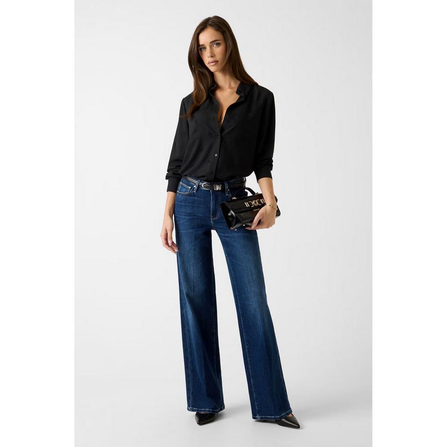 GUESS Camicetta a maniche lunghe con fantasia  