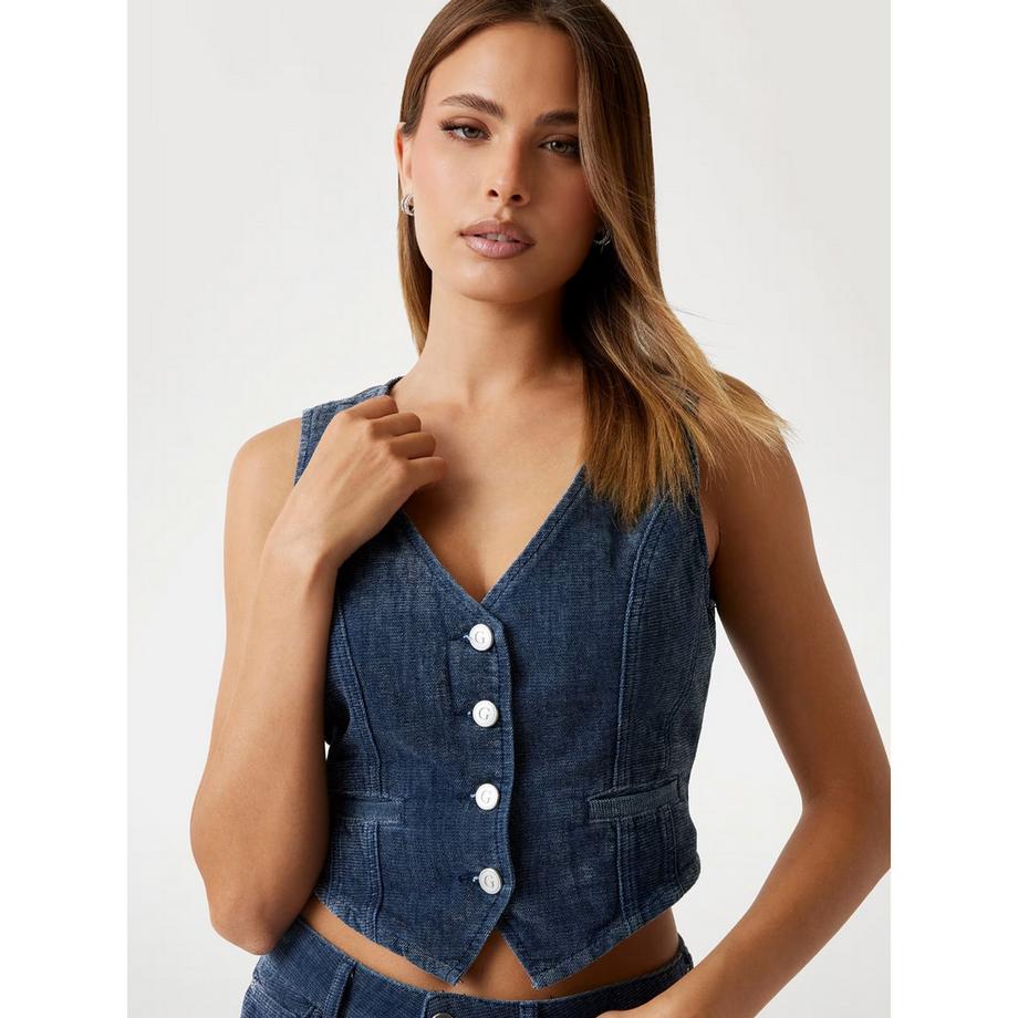 GUESS Gilet di Jeans Slim Fit  