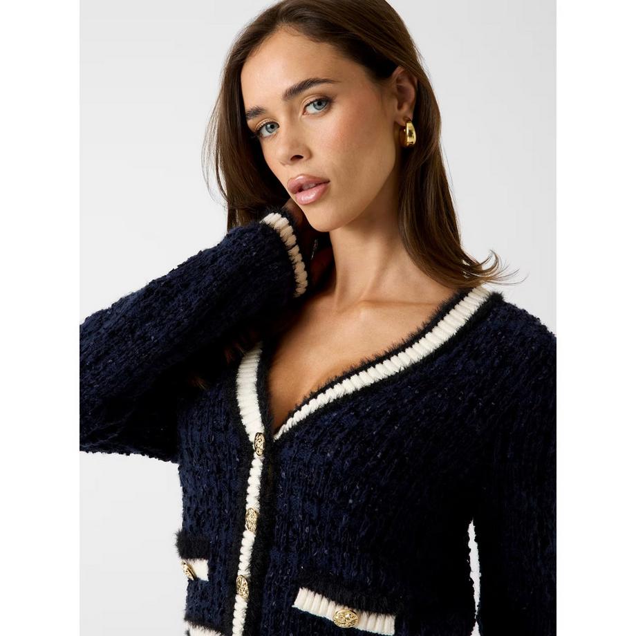 GUESS Cardigan Scollo a V Bottoni Dorati  