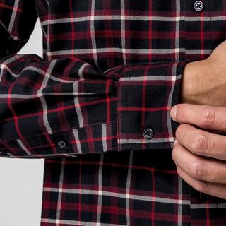 Manor Man Kariertes Langarmhemd  