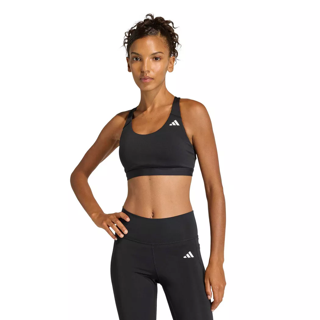 Adidas Optime Essentials Workout Medium Impact Sports Bra Black XS 2