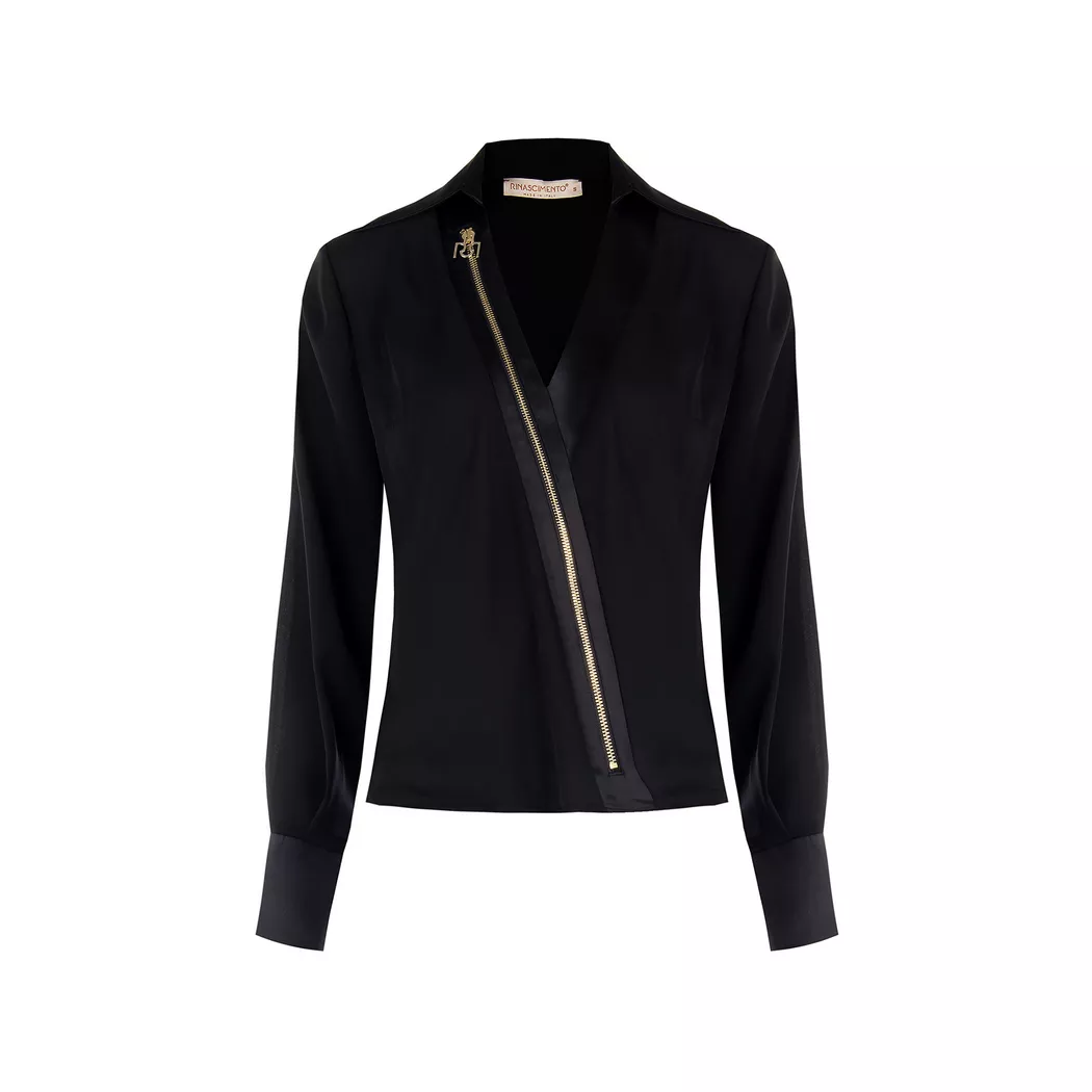 Rinascimento - Bluse, für Damen, Black, Größe M