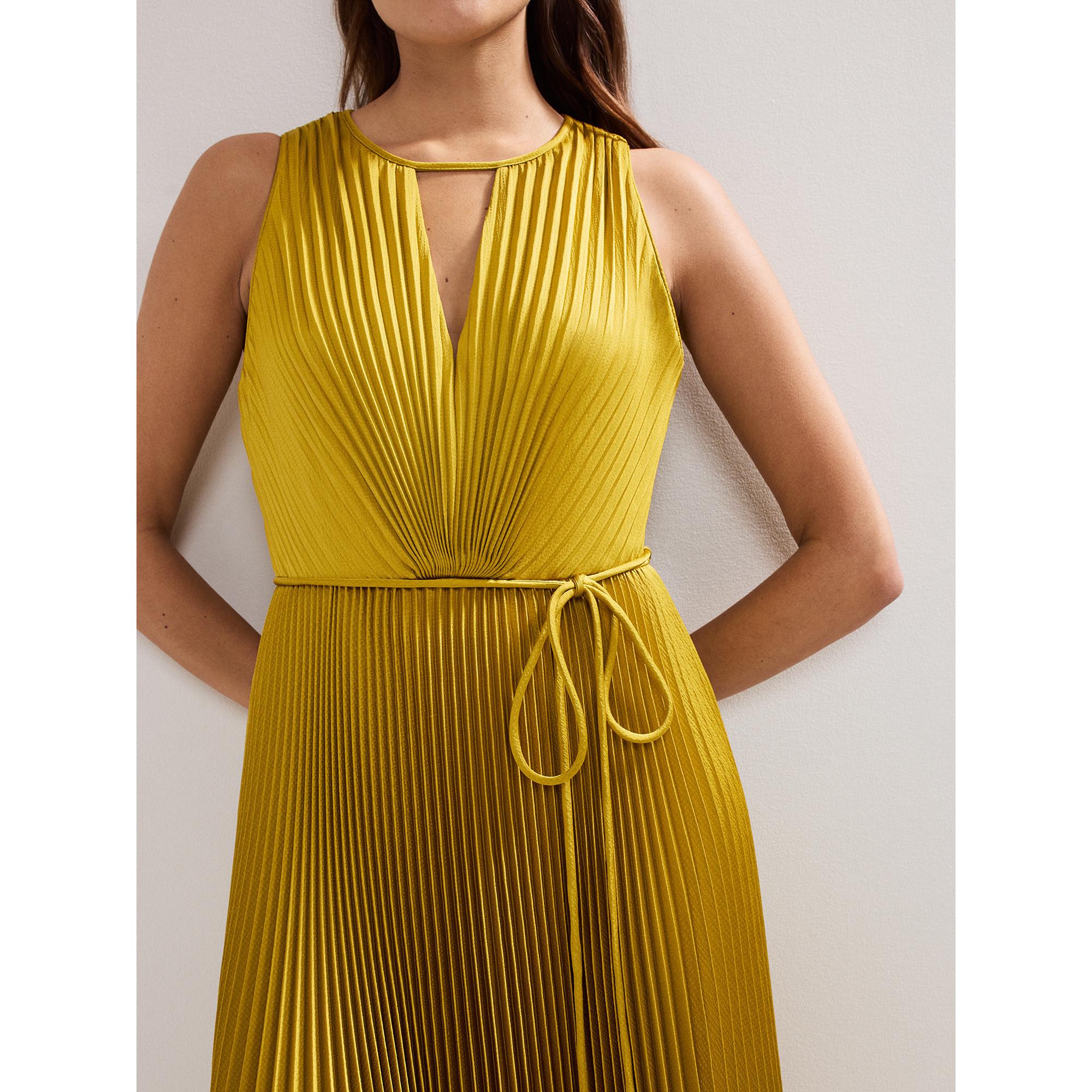 Phase Eight Dionne Ärmelloses Plissiertes Maxikleid  