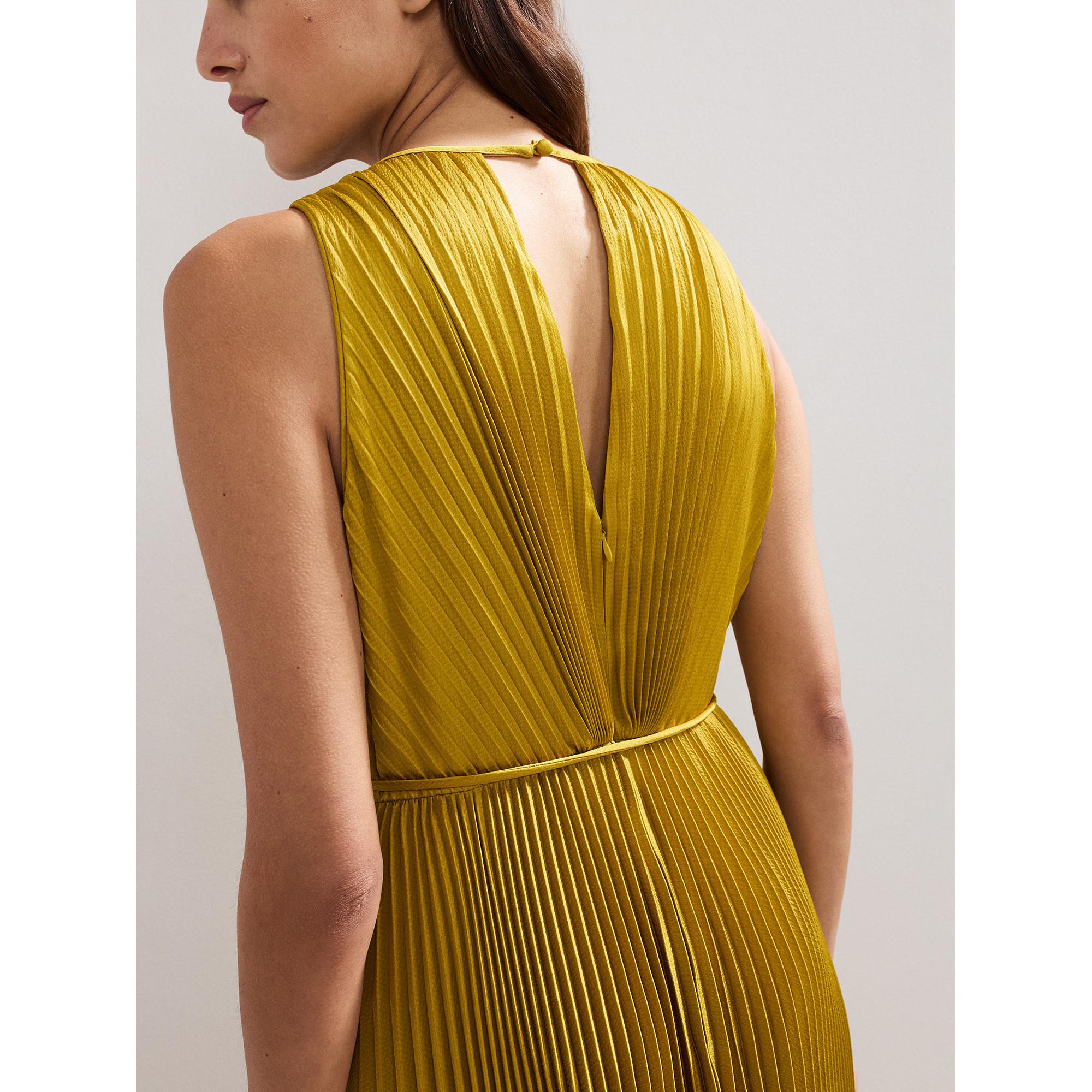 Phase Eight Dionne Ärmelloses Plissiertes Maxikleid  