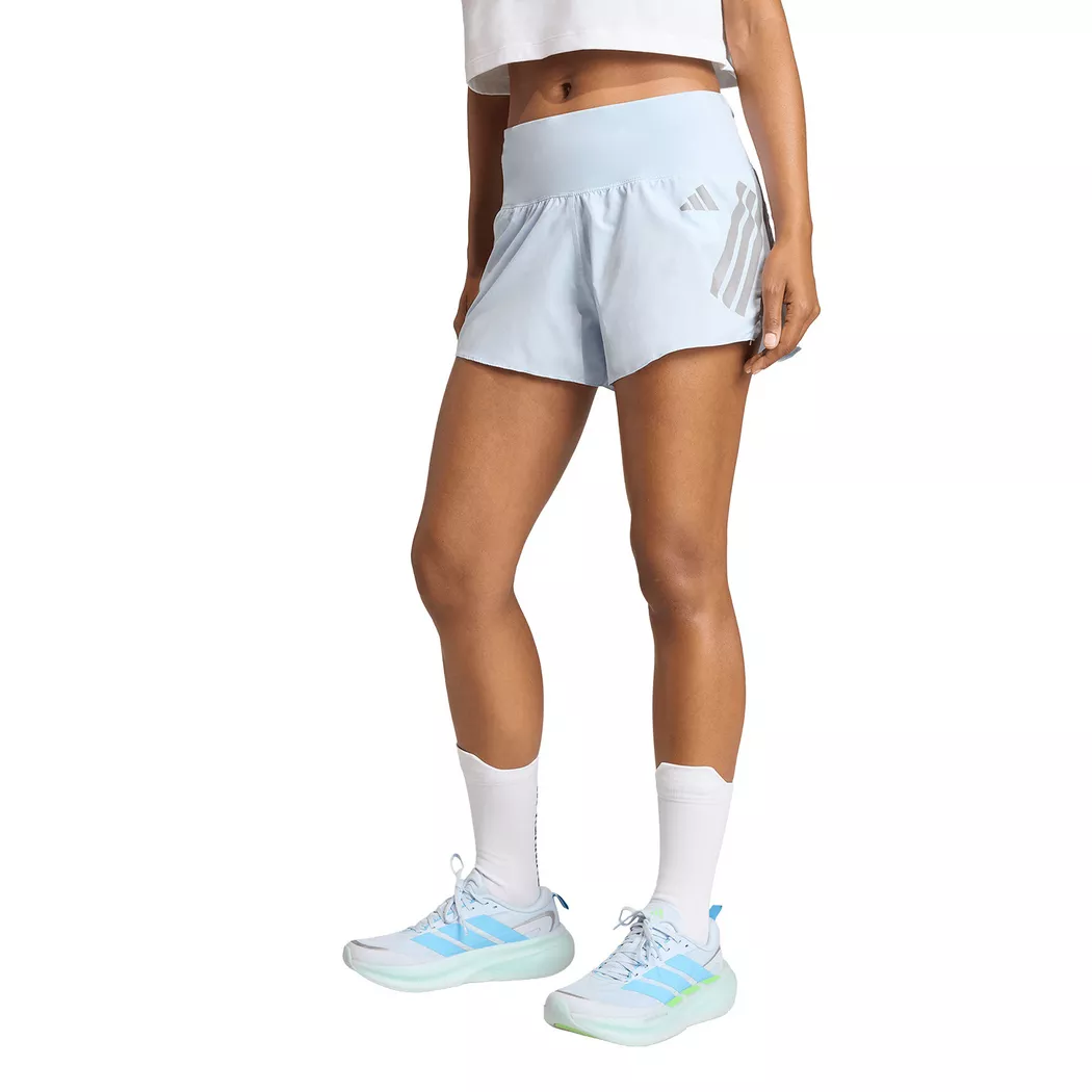 Laufshorts ADIDAS PERFORMANCE "ADI365 FORMOTION", Damen, Gr. L, N-Gr, crystal sky, innenbeinlänge ca. 10 cm, Obermaterial: 100% Polyester, Hosen